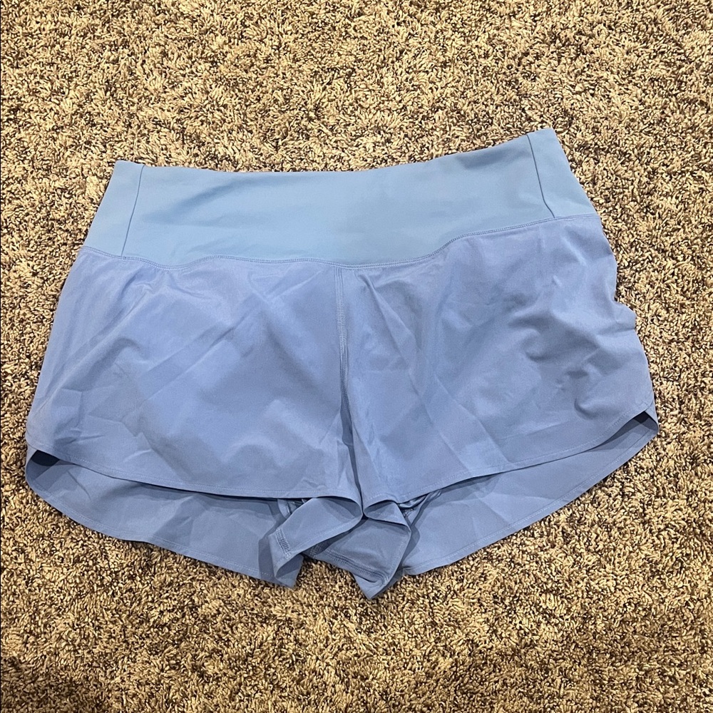 lululemon athletica Sky Blue Women’s Athletic Shorts washed never worn